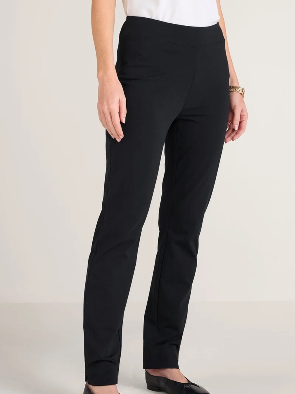 Soft Surroundings Pull-On Perfect Ponte Straight Leg Pants